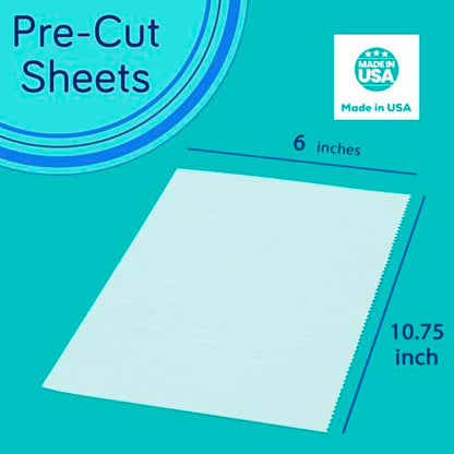 Fit Meal Prep 1000 Sheets 6 x 10.75” Dry Wax Paper Sheets for Food, Greaseproof Sandwich Wrapping, Interfolded Deli Wax Paper for Fries, Burgers, Food Basket, Made in USA - size: 6 x 10.75"