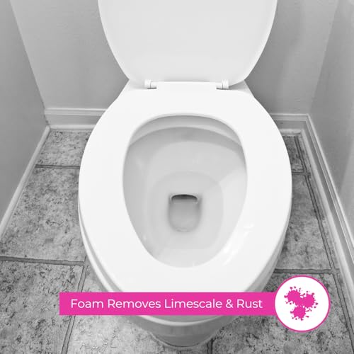 Astonish Foaming Pink Peony Toilet Bowl Cleaner 2 Pack - Deep Cleaning Limescale, Calcium & Rust - No Bottle, Removes Hard Stains (12 Boxes, 96 Tablets) - size: 8 Count (Pack of 12)