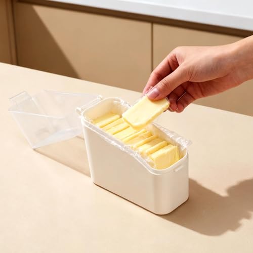 1pcs Sliced Cheese Container for Fridge, Airtight Clear Slice Holder Box — Compact, Stackable, Fresh-Keeping Storage for Refrigerator
