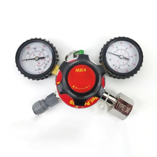 CO2 Gas Regulator MK4 Dual Gauge Multi Gas - TYPE 30 W21.8 Thread Beer Home Brewing