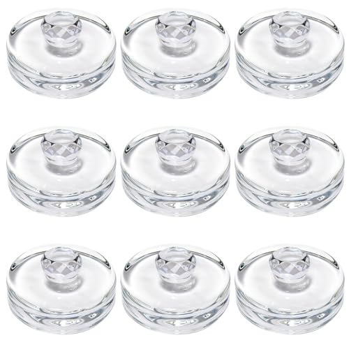 9 Pack Fermentation Weight with Easy Grip Handle,Heavy Glass Fermenting Weights for Wide Mouth Mason Jars,Clear Canning Fermentation Kit for Sauerkraut,Kimchi,Pickles - size: 9pack