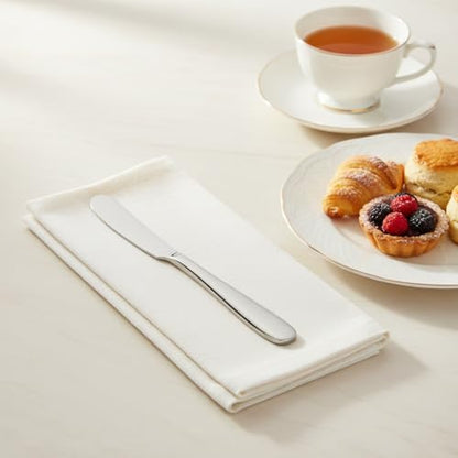 4 Pieces Set Butter knife, Pate Knife Cheese Spreader, Thick and Smooth Handle Food Safety Material Stainless Steel 18/10 SUS 304# for Home Restaurant Party breakfast (Mirror) - color: Mirror Shinning