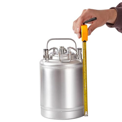 2L/64oz Mini Beer Keg Growler 1.6 Gallon Mini Ball Lock Keg Corny Keg for Homebrew 304 Stainless Steel Beer Mini Keg