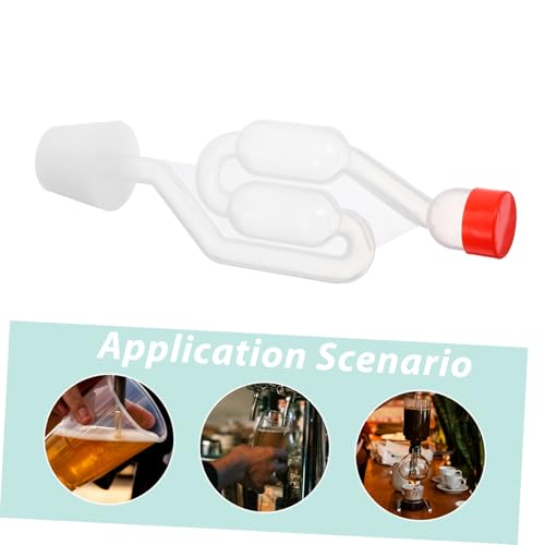 3sets S-shape Stopper for Homebrew Fermentation Silicone Pp Materials Brewing Beer Fermentation Non-bpa Easy Install