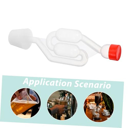 3sets S-shape Stopper for Homebrew Fermentation Silicone Pp Materials Brewing Beer Fermentation Non-bpa Easy Install