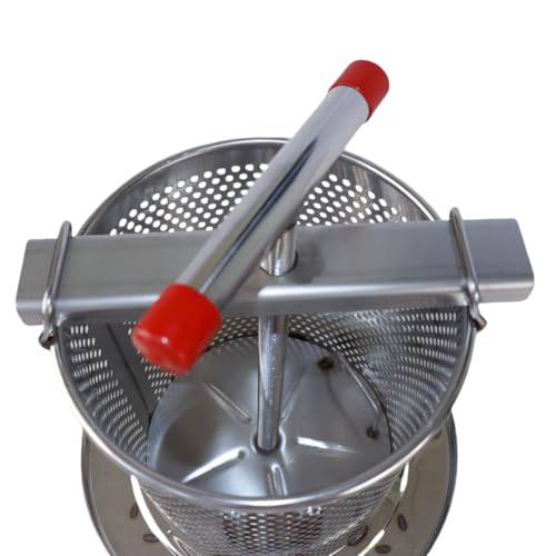 Mesh Honey Press Machine Presser Beeswax Extractor Fruit Honey Presser Honey Extractor Stainless Steel Mesh Honey Extractor for Home Beekeeping, Efficient Separation of Beeswax and Honey