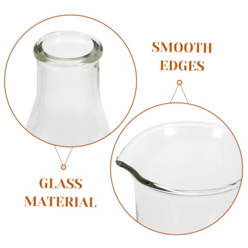 Cabilock 1set Laboratory Glassware Beaker Graduated Cylinder and Flask for Chemistry Experiments Accurate Measurements Borosilicate Glass for