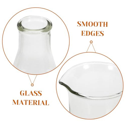 Cabilock 1set Laboratory Glassware Beaker Graduated Cylinder and Flask for Chemistry Experiments Accurate Measurements Borosilicate Glass for