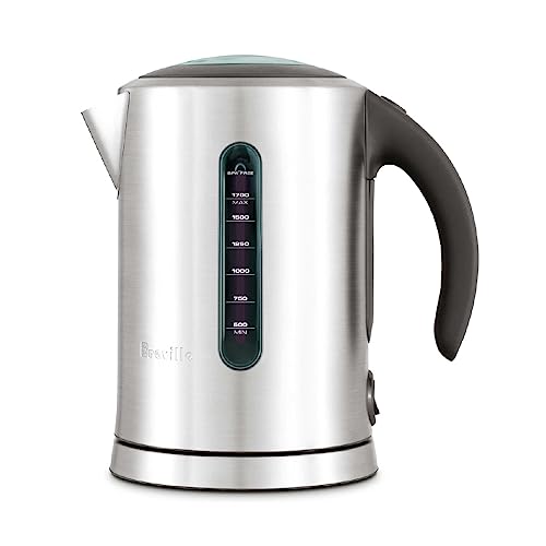 Breville BKE700BSS Soft Top Pure Hot Water Kettle, 7 Cup, Brushed Stainless Steel - size: 1.7 litre