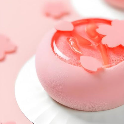 Silicone Round Shape Baking Molds, 6-Cavity Round Mousse Molds for Pastry, French Dessert, Chocolate, Cake, Mousse - color: White-R0191