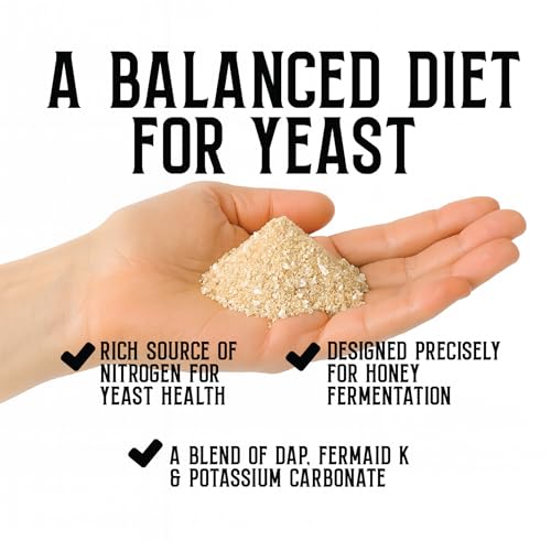 Craft A Brew - Mead Yeast Nutrient Bundle - Lalvin D47 Yeast - For Fermentation - Home Brewing Ingredients - Mead Making Supplies - Yields 10 Gallons - style: Mead Yeast Nutrient Bundle