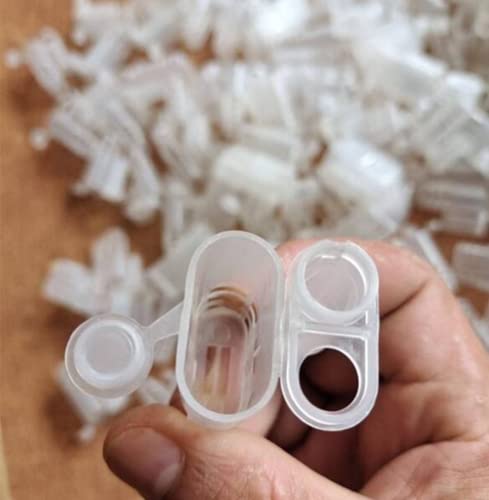 20pcs White Queen Bee Cages Beekeeping Catcher Plastic Bee Isolator Clip Beekeeper Rearing Tools for Indoor Home Outdoor