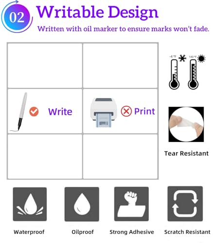 Removable Stickers Labels 5" x 3" 120 Large Moving Labels for Boxes, Packing Supplies for Moving, White Blank Label Stickers for Home Organization Projects, Kitchen, Storage Bins - size: Moving Labels 120pcs (5" x 3") with Pen