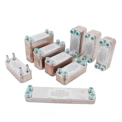 20/30/60 Plates Heat Exchanger Wort Chiller Cooler SUS 304 Stainless Steel For wort Cooling(30 Plates 1/2" Barbed 12.7mm) - size: 30 Plates 1/2" Barbed 12.7mm