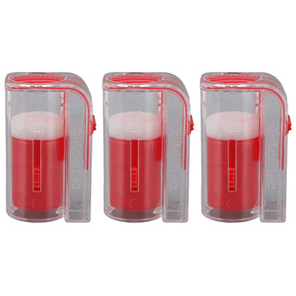 Queen Bee Marking Cage, Premium Durable Plastic Plunger Style One Handed, Queen Catcher Tool, Mesh Grid for Safe Efficie - color: Red