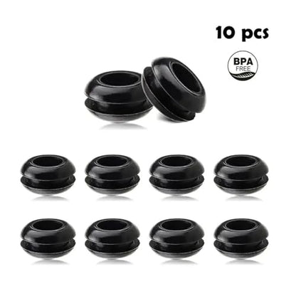 Wires and Cables 3 Pieces S-Shape Airlocks,Homebrew Bubble Airlock Carboys Stopper & Fermenter Seal Valve with Food Grade Grommets Wires and Cables(10pcs only Grommets) - color: 10pcs Only Grommets