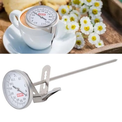 Yoidesu Pocket Milk Frothing Thermometer with 7.7 inch Probe Clip, Milk Thermometer for Steaming Milk, Bar Coffee Thermometer for The Coffee Drinks, Chocolate Milk Foam, Yoidesucqtk3ihbmn