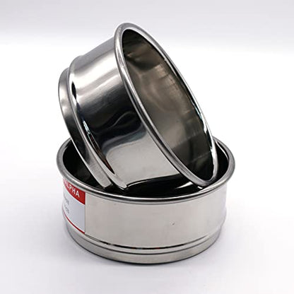 LABALPHA 50 Mesh Lab Sieves, Test Sieve #50 Mesh, 4'' Diameter, 304 Stainless Steel Wire Cloth (0.355mm) - size: 50 mesh (0.355mm)