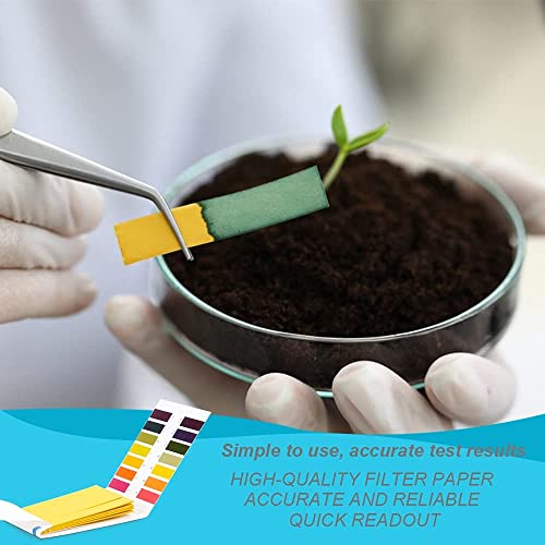 Utoolmart 320Pcs pH Test Strips 1-14 Full Range 4 Pack | Simple Color Chart, Multi-Sample Litmus Test Paper pH Testing Strips for Water, Saliva, Urine, Soil, Drinks, Labs and Pools