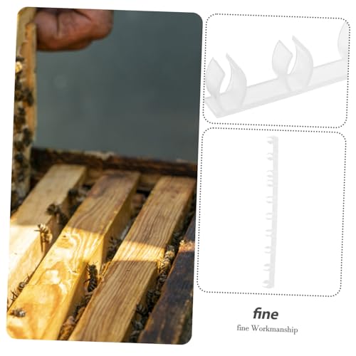 Mipcase 10pcs Hive Spacing Strip for Beekeepers Plastic Beehive Honeycomb Frame Spacers Beekeeping Tools