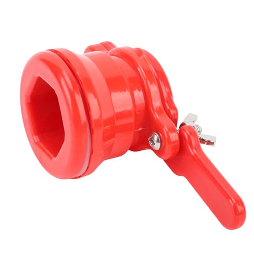 2Pcs Honey Gate Valve, Leak Proof Plastic Honey Extractor Tap, Beekeeping Supplies & Honey Harvesting Equipment (Red) - color: Red
