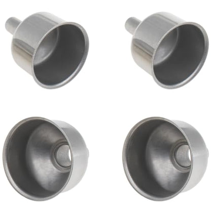 4PCS Small Funnels 2 Different Sizes Stainless Steel Mini Funnel for Kitchen Use Filling Bottles