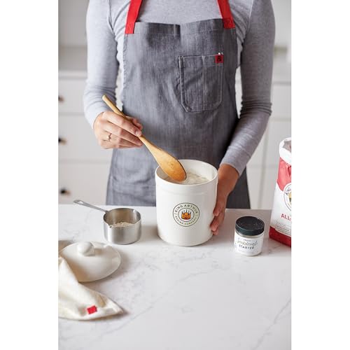 King Arthur Baking Company Classic Sourdough Storage Crock, Ceramic, Non-Reactive Glaze, 1-Quart Capacity - size: 1-Quart Capacity, Ceramic