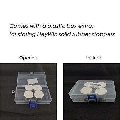 Lab Rubber Stoppers 29mm to 37mm,White Rubber Stoppers Size 7 are Used for Sealing Balloon Bottles、Conical Flask Etc (4, 7#) - size: 7#