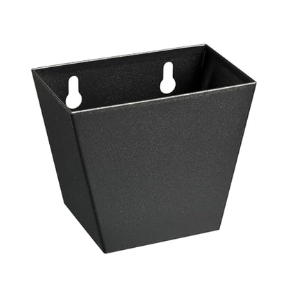 Black Bottle Cap Catcher Wall Mounted Stainless Steel Mountable Beer Top Bucket with Drain Openings for Table Cooler Post - color: Black