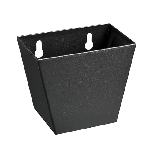 Black Bottle Cap Catcher Wall Mounted Stainless Steel Mountable Beer Top Bucket with Drain Openings for Table Cooler Post - color: Black