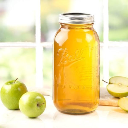 Ball Wide Mouth Glass Mason Jars with Lids and Bands, Used for Canning, Pickling, Juice, Jam, Jelly, Half Gallon Size 64 Ounce (Pack of 4) - color: Half Gallon, size: 64 Ounce (Pack of 4)