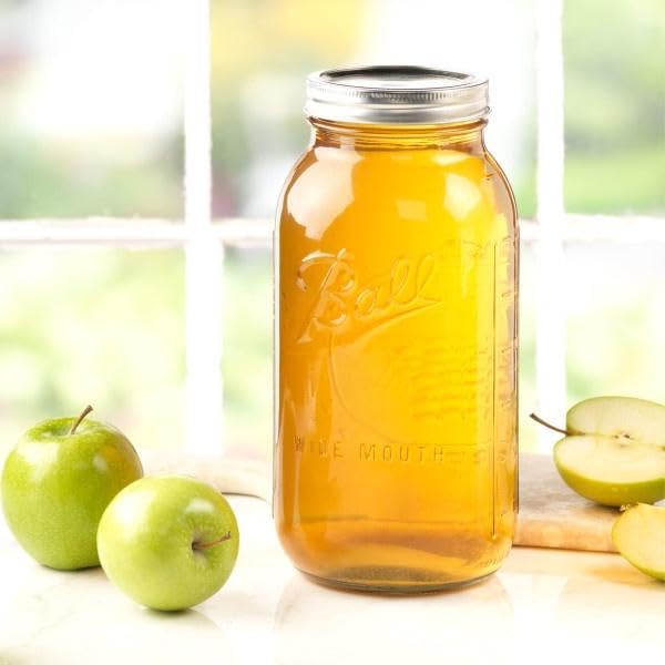 Ball Wide Mouth Glass Mason Jars with Lids and Bands, Used for Canning, Pickling, Juice, Jam, Jelly, Half Gallon Size 64 Ounce (Pack of 36) - size: 64 Ounce (Pack of 36)
