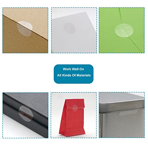 Transparent Blank Tamper Evident Labels Crystal Clear Sealing Package Seal Self Adhesive Security Warranty Void Tamper Proof Stickers (100pcs Round) - style: 100pcs Round