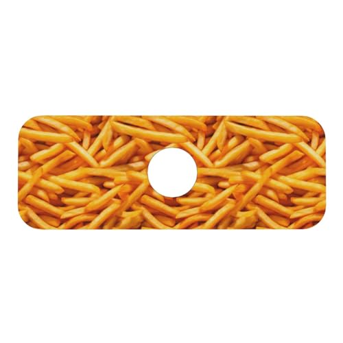 Fries Faucet Mat For Kitchen Sink, Absorbent Countertop Protector, Quick Dry Sink Splash Guard Pad, Waterproof Draining Mat 15" X 5.5" - color: Style 6