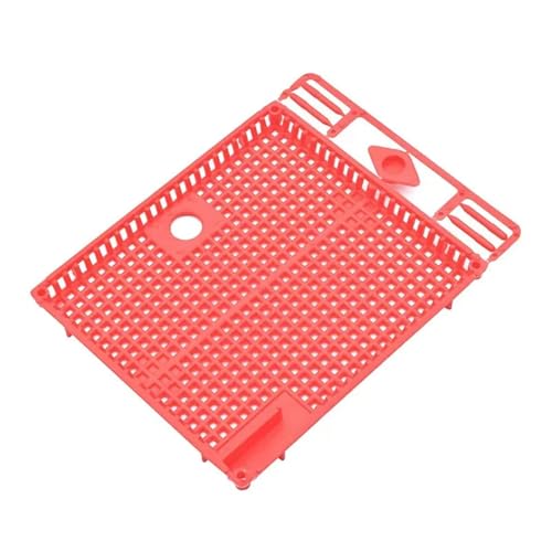 Queen Bee Cage 10Pcs Reusable Queen Bee Isolator Introduction Cage Portable Plastic Isolation and Introducing Beekeeping Tools for Beekeeping Supplies(Red) - color: Red