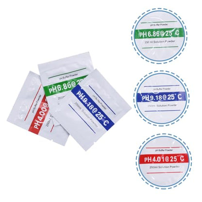 15pcs Ph Calibration Powder Kit with Ph Buffer for Accurate Testing Easy Mix with Distilled Water Suitable for Hydroponics Aquariums Pools and Drinking Water