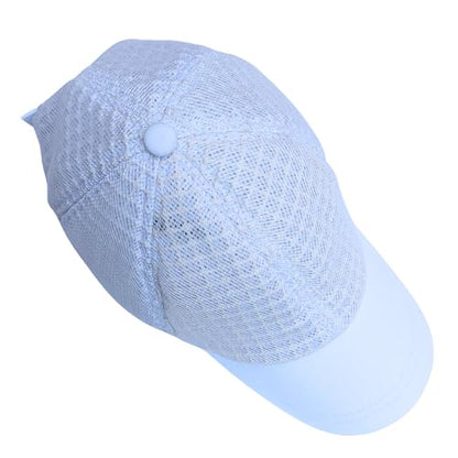 Three Layer Ventilated Beekeeping Veil in Round (3-Layer Hat, White P-Cap) - color: White P-CAP