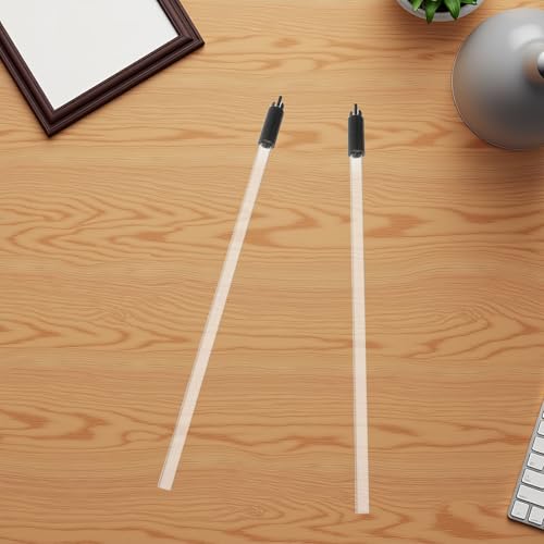 2pcs Bottle Filler Wands with Stop Valve for Wine and Beer Bottling, Black Food-grade Plastic Brewing Equipment for Homebrew Beverage Filling
