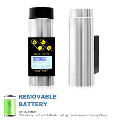 Grain Moisture Meter High Precision Grain Moisture Tester with Temperature Portable Seed Moisture Meter for 18 Grains including Wheat, Soybean, Coffee and More - color: Test 18 Grains