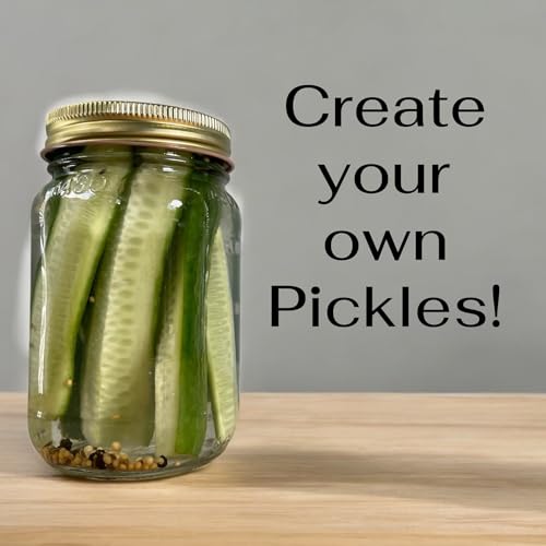 The Gourmet Pickle Kit -Must Bee Company– DIY Pickling Set with Reusable Glass Jars, Spices & Step-by-Step Guide – Fermentation Kit for Homemade Dill Pickles