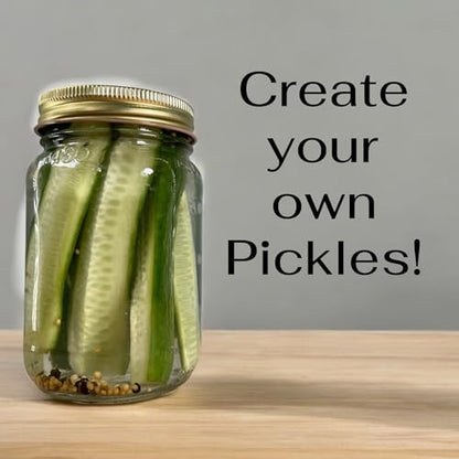 The Gourmet Pickle Kit -Must Bee Company– DIY Pickling Set with Reusable Glass Jars, Spices & Step-by-Step Guide – Fermentation Kit for Homemade Dill Pickles