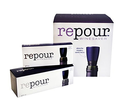 Repour Wine Saver and Stopper - Removes Oxygen, Preserving and Keeping Wine As Fresh As The Day The Bottle Was Opened (10-Pack) - color: Blue, size: 10-Pack