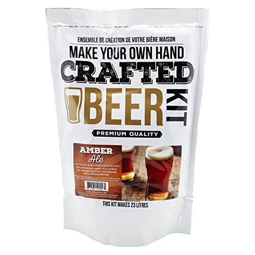 ABC Crafted Series Beer Making Kit | Beer Making Ingredients for Home Brewing | Yields 6 Gallons of Beer | (Amber Ale)