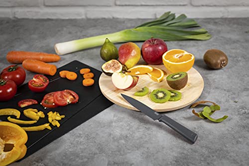 Kuhn Rikon COLORI+ Mixed Knife Set with Non-Stick Coating and Safety Sheaths, Set of 5, Fuchsia, Blue, Graphite Grey, Green and Red - color: Fuchsia, Blue, Graphite Grey, Green and Red, style: Set of 5