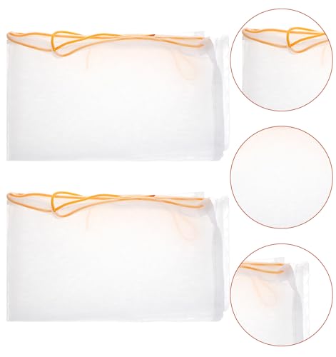 4 Pcs Cheesecloth Bags for Straining, Ultra-Fine Reusable Cheese Cloth Bag for Straining, Adjustable Drawstring Beginner Honey Extractor Equipment for 5 Gallon Bucket (Washable)