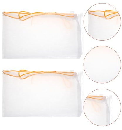4 Pcs Cheesecloth Bags for Straining, Ultra-Fine Reusable Cheese Cloth Bag for Straining, Adjustable Drawstring Beginner Honey Extractor Equipment for 5 Gallon Bucket (Washable)