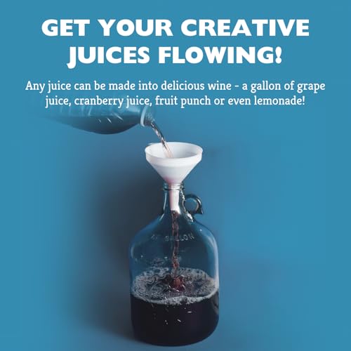 Craft A Brew - Juice Box Fruit Wine Recipe Kit - Easy for Beginners - At Home Wine Making Kit - Ingredient-Only Refill Kit - No Equipment Included - Use Any Fruit Juice or Lemonade - Makes 1-gal Batch