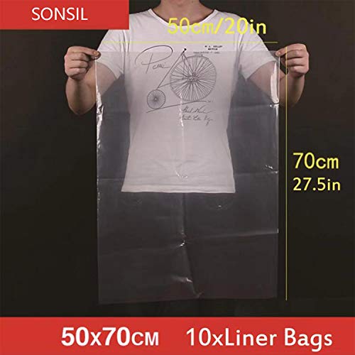 Turkey Brine Bag Set of 10, 20x27.5 Inch 5 Gallon Bucket Liner Bags for Brining and Marinating Meat, Extra Thick 5 mil Leak-Proof Brining Bags for Turkey, Chicken, and Beef (No BPA）