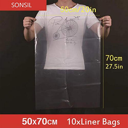 Turkey Brine Bag Set of 10, 20x27.5 Inch 5 Gallon Bucket Liner Bags for Brining and Marinating Meat, Extra Thick 5 mil Leak-Proof Brining Bags for Turkey, Chicken, and Beef (No BPA）