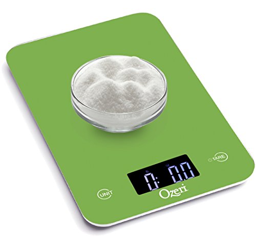 Ozeri Touch Professional Tempered Glass Digital Kitchen Scale, Lime Green - color: Green